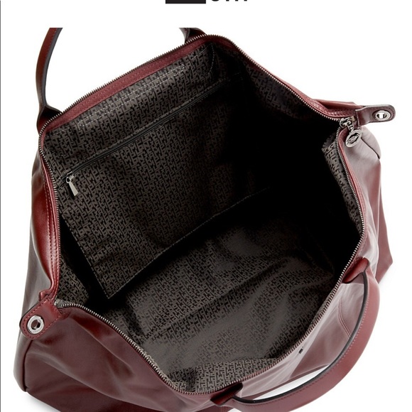 Longchamp leather cross-body duffel - Picture 6 of 12